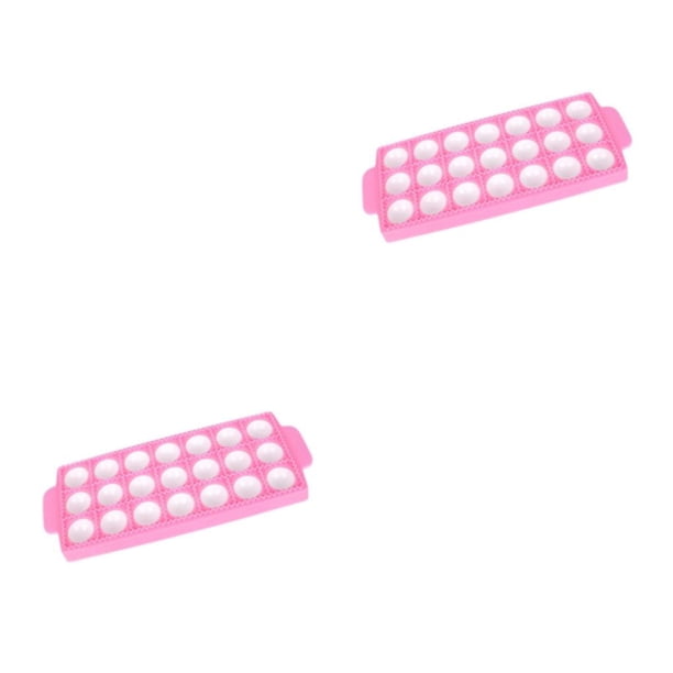 Injueey Máquina para hacer bolas de hervida cuadradas redondas de 10/21 agujeros, accesorios de cocina, molde para hornear para el hogar, 21 Cuadrícula/Redondo 2Conjunto