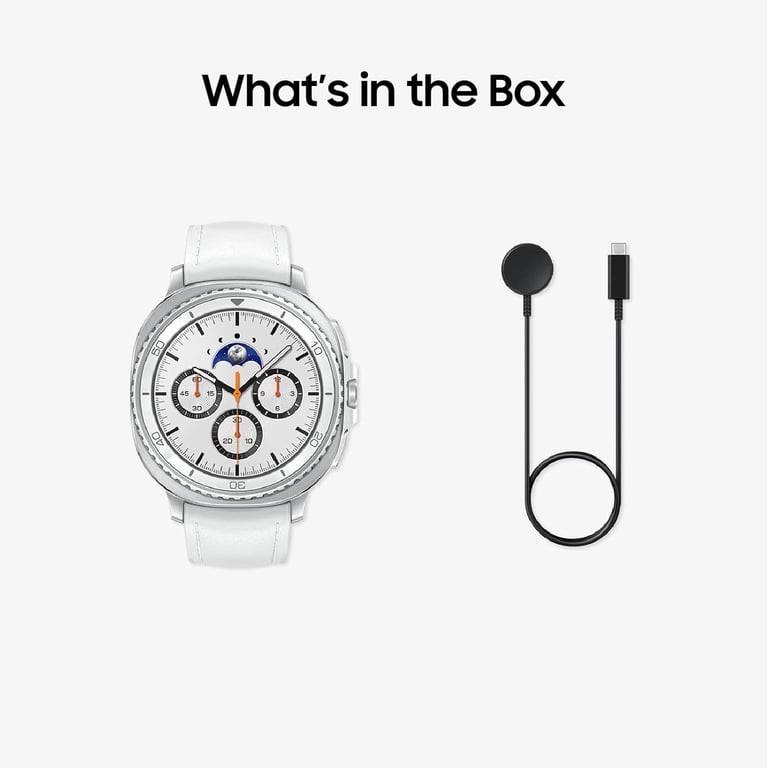 Samsung, Galaxy Watch8 Classic Bluetooth Smart Watch, 46mm, White 