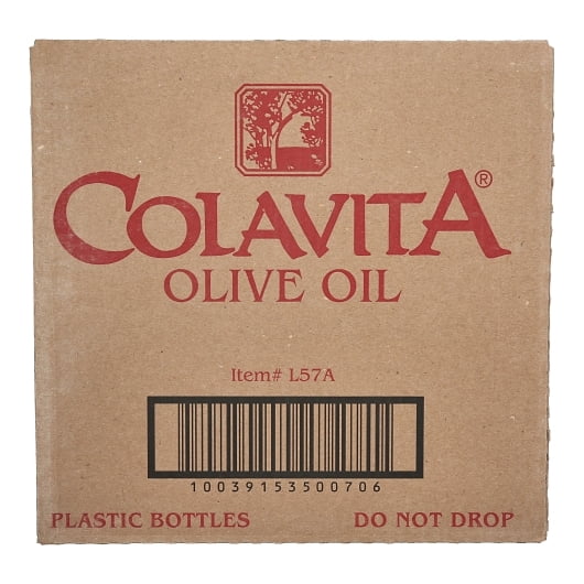 Colavita Pure Olive Oil Plastic Bottle, 128 oz - Case of 4