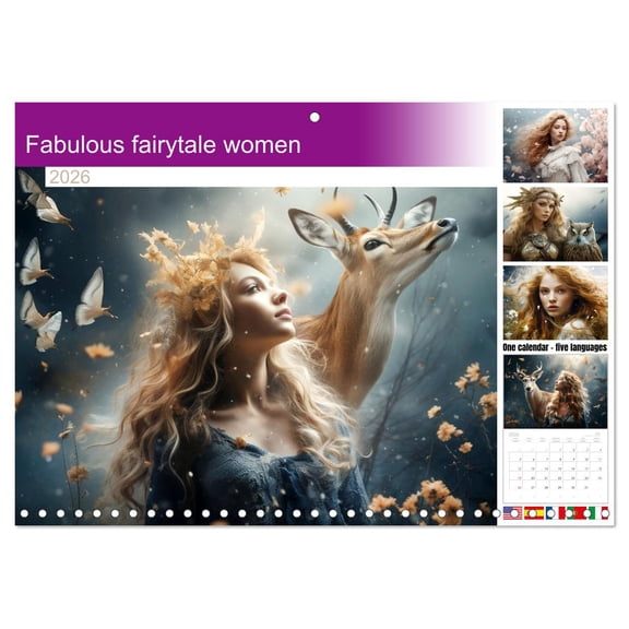 Fabulous fairytale women (Monthly Wall Calendar 2026 11.7 x 16.5 (open)), CALVENDO 14 Month Calendar
