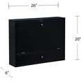 thumbnail image 3 of SEI Furniture Willingham Wall Mount Folding Desk, Black, 3 of 13