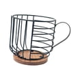thumbnail image 3 of Coffee Pod Holder Organizer Cup Wire Coffee Pod Basket Para Kitchen Pod Negro Sin Letras Sunnimix Soporte para cápsulas de café, 3 of 8