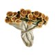 thumbnail image 5 of Manta de ramo de flores terminada, regal de cama de cama manta de lanzamiento de tejido floral para mujeres viajes de cumpleaños inauguración de la Girasol beige, 5 of 8