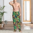 thumbnail image 5 of Mens Pajama Pants - Soft Sleep & Lounge Pants for Men, Cute Lizard Chameleon Banana Leaf Cuteness Casual PJ Bottoms Pants with Pockets, 5 of 5