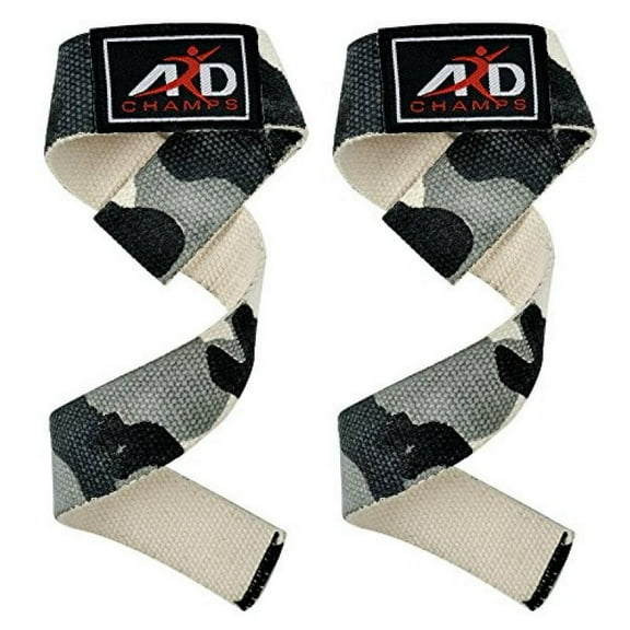 ARD Power Hand Bar Straps Weight Lifting Cotton Straps Strenthen Training Workouts Camouflage