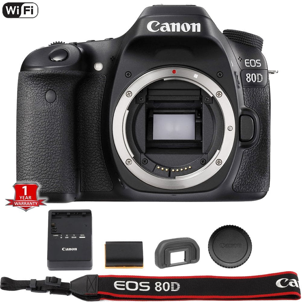 Canon EOS 80D Digital SLR Camera Body (Black) (International Model