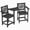 Black, variant on KETOYARK HDPE Outdoor Tall Adirondack Chairs Set of 2,Outdoor Bar Height Chairs with Umbrella Table,bar stools with Back for Patio Backyard Swimming Pool Durable Weather Resistant Design Navy