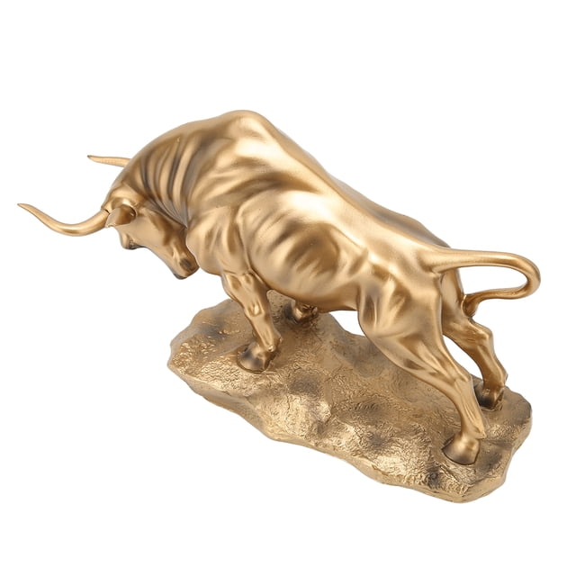 Estatua de toro de la fortuna de Feng Shui, escultura de toro de resina, escultura de vaca de Feng Shui, toro de la fortuna de Feng Shui, salida de alta intensidad