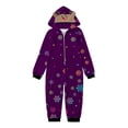 thumbnail image 1 of TIMIFIS Pyjamas de Noël Familiaux pour Enfants Combinaison à Capuche de Noël Assortie Pyjamas Garçons Filles Mignon Flocon de Neige Imprimé Arbre de Noël Combinaison à Manches Longues Pjs, 1 of 3