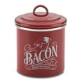 thumbnail image 3 of Ayesha Collection 4 x 4-in Enamel on Steel Bacon Grease Can, Sienna Red, 3 of 5