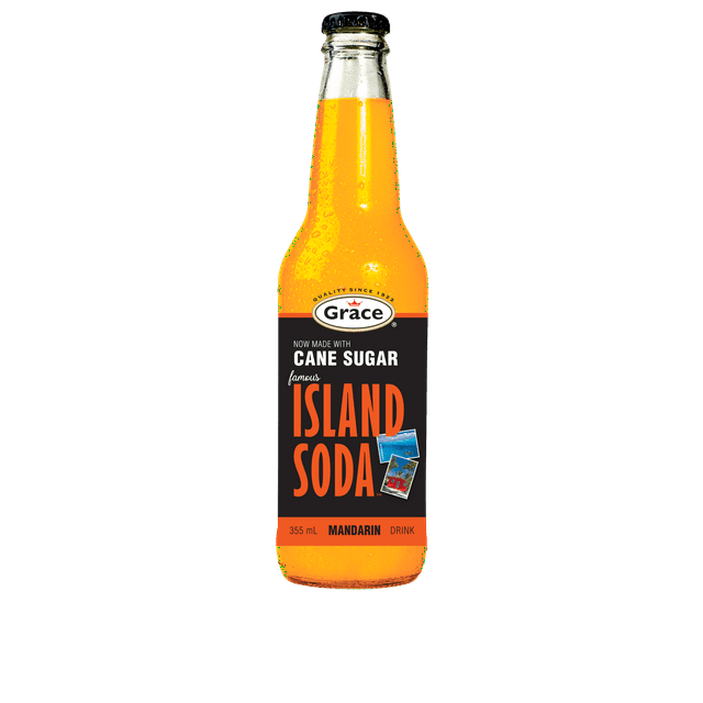 Grace Mandarin Island Soda, 355ml bottle