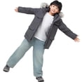 thumbnail image 5 of Rokka&Rolla Boys' Ripstop Hooded Parka Jacket Fleece Lined Winter Coat, 5 of 14