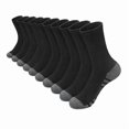 thumbnail image 4 of SGFCWSX Men's 5 Pack Athletic Socks,Lightweight Solid Color Breathable Sport Socks Black S, 4 of 5
