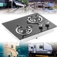 thumbnail image 3 of Gas Cooktop, Gas Stovetop Easy To Clean 1.8Kw Power  for  for RV for Boat, 3 of 8