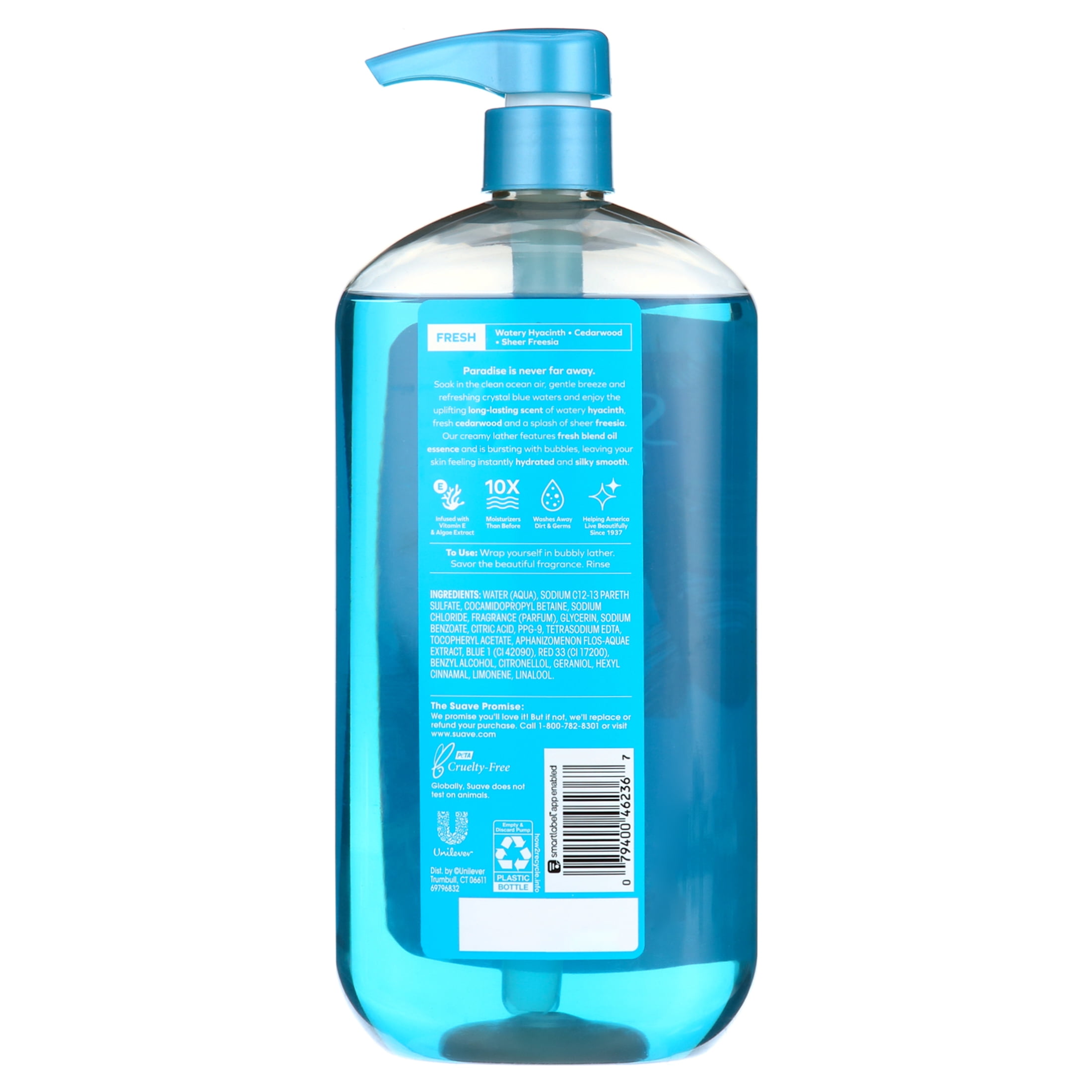 Suave Essentials Body Wash, Ocean Breeze, 30 oz