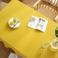 thumbnail image 2 of Gomelly Tablecloths Washable Table Cloths Rectangle Tablecloth Round Party Cover Covers Yellow 140 * 200 Cm, 2 of 5