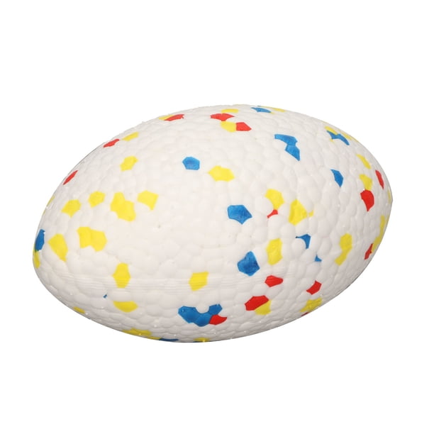 Juguete de rugby de color para perros,Juguete de rugby de color para perros, juguetes de pelotas para perros, juguete interactivo de rugby para perros, rendimiento lleno de energía Jadeshay A