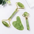 thumbnail image 1 of 3Pcs/Set Scraper Board Eco-friendly Stress Relief Stone Massage Guasha Roller Set for Home, 1 of 8
