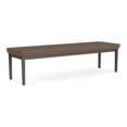thumbnail image 1 of Lenox Steel Reception Waiting Room 3-Seat Bench / Charcoal Steel / Brown, 1 of 5