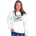 thumbnail image 5 of Popeye To My Olive Oyl Cute Couple Women Crewneck Sweatshirt Brisco Brands X, 5 of 6