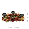 thumbnail image 3 of TFYZYY Fall Artificial Hydrangea Candle Holders, Decorative Centerpiece, Iron Candle Stand, Faux Floral Arrangement, Table Decor for Parties and Gatherings, 3 of 8