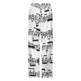 thumbnail image 5 of Sheet Music on Light Grey Women's Pajamas Pajama Pants Women's Sleepwear Lounge Sleep Bottoms Stretch with Pockets, 5 of 7