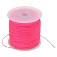 thumbnail image 1 of Unique Bargains Cordon en Satin de Nylon 0,8 mm x 109 Yard Corde Tressée à Perles 0,8 mm, Rouge Rose Fluorescent, 1 of 6