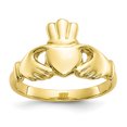 thumbnail image 1 of 10k Yellow Gold Claddagh Ring Celtic, 1 of 9