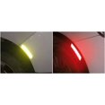 thumbnail image 4 of HSHDLDF 4pcs 3D Super Reflective Stickers Carbon Fiber Strips Car Side Door Edge Bumper Anti-Scratch Protection Guards Trim Stickers Universal (Wheel Eyebrow Stickers Red), 4 of 5