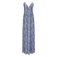 thumbnail image 4 of Weiqiqre Dresses for Women Vacation Floral Spaghetti Strap Spring Casual Boho Split Beach Long Flowy Sundress, 4 of 4