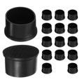 thumbnail image 1 of Uxcell 16pcs Round Chair Leg Caps 1.9 Inch PVC Chair Feet Covers for Hardwood Floors, Black, 1 of 6