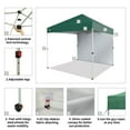 thumbnail image 4 of CROWN SHADES 8x8 Pop Up Canopy with 1 Side Wall One Push Setup Easy Outdoor Sun Shade for Events Parties Camping Forest Green, 4 of 6