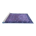 thumbnail image 2 of Ahgly Company Machine Washable Indoor Round Persian Blue Traditional Area Rugs, 4' Round, 2 of 4