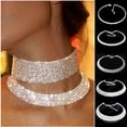 thumbnail image 2 of harmtty Elegant Rhinestone Women Collar Choker Necklace for Wedding Birthday Jewelry,2 Row Crystal, 2 of 8