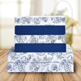 thumbnail image 2 of Elegant Comfort Amelia Paisley Printed 4-Piece Sheet Set, Deep Pocket 1500 Series, Fade and Wrinkle Resistant, Fitted sheets with Smart Pockets, Paisley Sheet Set, TwinXL, Midnight Blue, 2 of 5