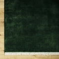 thumbnail image 5 of BoutiqueRugs Dyton Boho Hand Tufted Wool Natural Fiber Soft Area Rug - Farmhouse Minimalist Solid Color Carpet for Living Room - Rug with Fringe - Dark Green - 18" x 18" Sample, 5 of 6