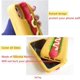 thumbnail image 3 of Phone Case for iPhone 14 Phone Case Silicone Cute Camera Lens Protector Design Kawaii 3D Thick Case Case (Hot Dog, iPhone 14), 3 of 4
