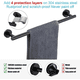 thumbnail image 2 of Juego De 5 Piezas De Accesorios De Baño Malubero De Acero Inoxidable negro, 2 of 3