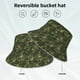 thumbnail image 2 of Fotbe Green Camouflage Skull Sombrero Tipo Pescador con Estampado – Sombrero de Sol de Algodón de Moda para Playa, Golf, Pesca, 2 of 6