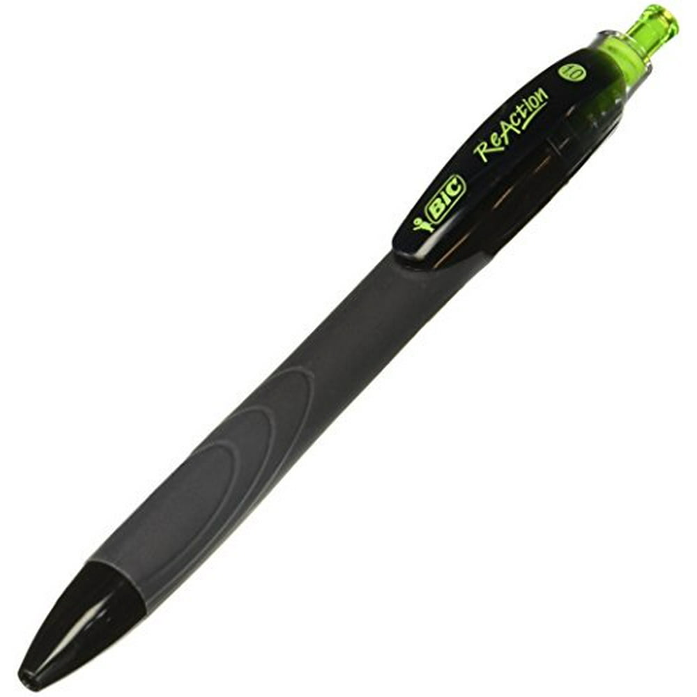 BIC ECOlutions ReAction Ball Pen Medium Point 1 0mm Black 12 Pens bic-ecolutions-reaction-ball-pen-medium-point-1-0mm-black-12-pens
