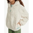 thumbnail image 3 of Justice Girl's Embossed Smiley Sherpa Jacket with Hood, Sizes XS - XL, 3 of 5
