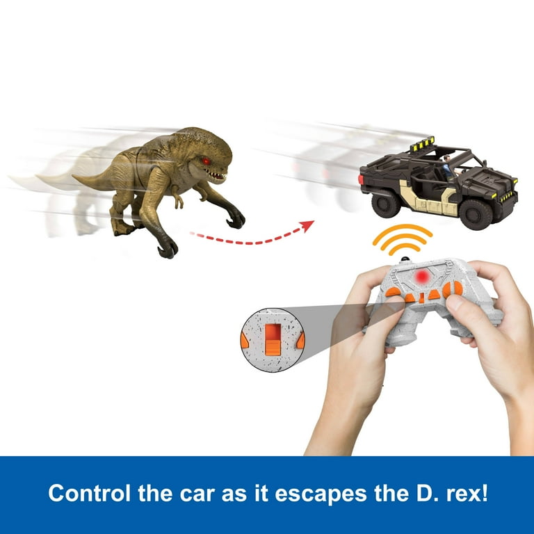 Jurassic World Rebirth Track N Chomp Distortus Rex & Vehicle