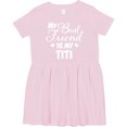 thumbnail image 3 of Inktastic My Best Friend is My Titi with Hearts Girls Toddler Dress, 3 of 5