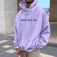 thumbnail image 4 of Christian Jesus Hoodies Mens Faith Religious Graphic Hooded Sweatshirt Spirng Fall Pullover Tops Purple L, 4 of 7