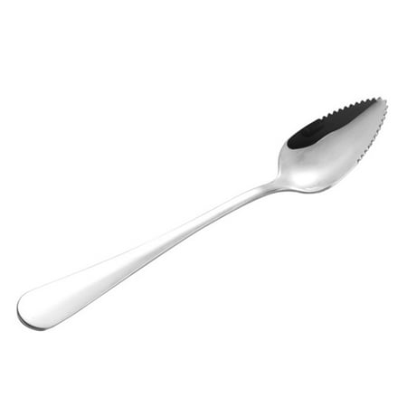 

Azhf New Arrivals Stainless Steel Kitchen Infant Spoon Durable Fruit Mini Grapefruit Sawtooth