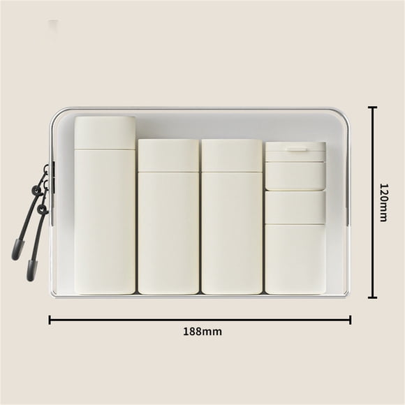 EGNMCR 5 Pcs Bouteilles de Voyage pour Articles de Toilette Étanches Format Voyage Articles de Toilette Bouteilles de Shampoing et Revitalisant de Voyage pour Shampoing Revitalisant Lotion Bouteilles Séparées