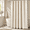 A - Cream-54"W x 78"L (Pack of 1), variant on Grey 54"W x 78"L (Pack of 1) Boho Scalloped Linen Textured Cloth Shower Curtain