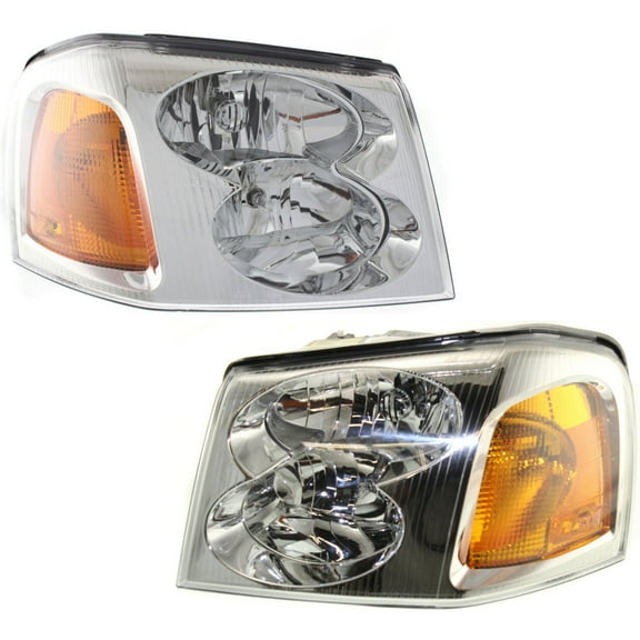 For GMC Envoy Headlight Assembly 2002-2009 Pair Driver and Passenger Side For GM2502220 | 15866071