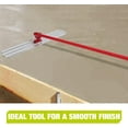 thumbnail image 2 of 46" x 8" Bull Float Kit Aluminum Magnesium Alloy Concrete Float con Ajustable Bracket & cm de Alturaandles Redondo End Finishing Tool, 2 of 6