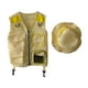 thumbnail image 2 of Chaleco de explorador para niños, traje de aventura al aire libre para niños, disfraz de pescador para niños Amarillo, 2 of 9
